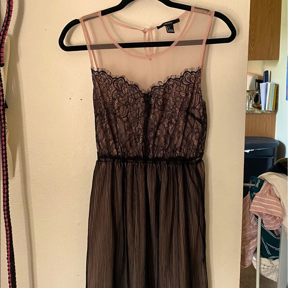 Pink lace dress